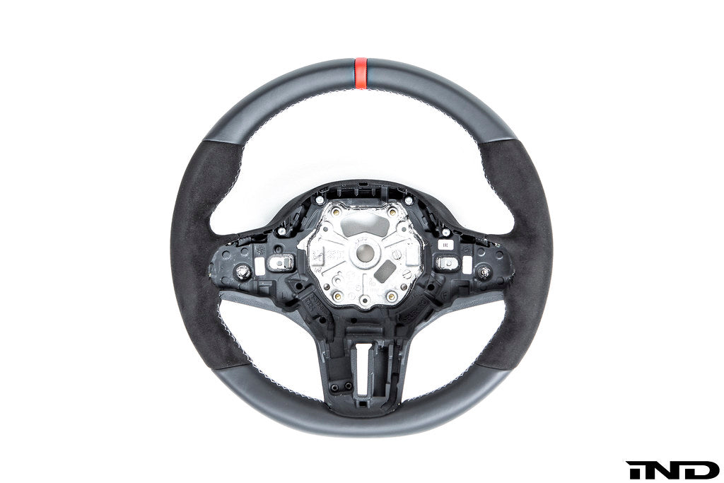 BMW M Performance G-Chassis Steering Wheel - Red Stripe + Silver