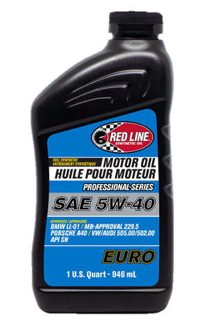 Red Line Professional Series Euro 5W40 Motor Oil - 5 Quart