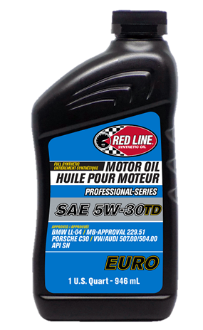 Red Line Professional Series Euro 5W30 TD Motor Oil - Quart