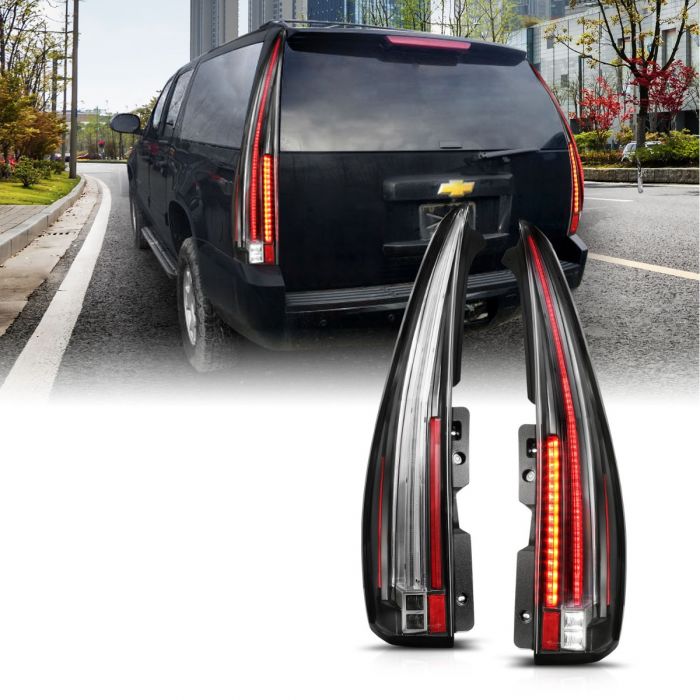 ANZO 2007-2014 Chevrolet TahOE Led Taillights Red/Clear