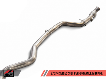 AWE Performance Mid Pipe for BMW F22 M240i