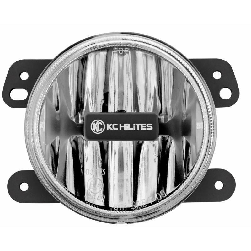 KC HiLiTES 07-09 Jeep JK 4in. Gravity G4 LED Light 10w SAE/ECE Clear Fog Beam (Pair Pack System)