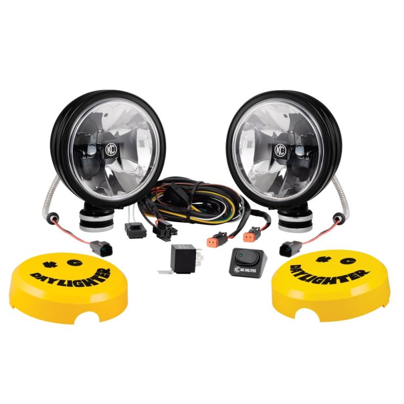 KC HiLiTES Daylighter Gravity G6 LED 20w SAE/ECE Driving Beam (Pair Pack System) - Black SS