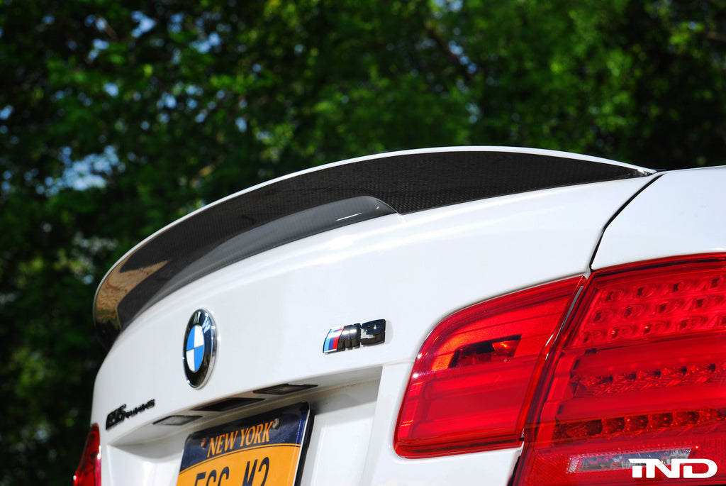 BMW M Performance E92 3-Series Carbon Trunk Spoiler + CRT Stripe