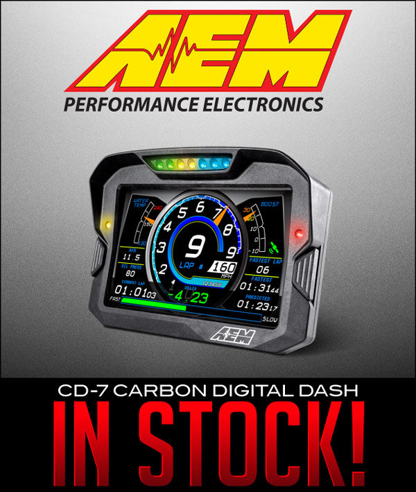 AEM CD-7 Non Logging Race Dash Carbon Fiber Digital Display (CAN Input Only)