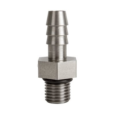 DETROIT SPEED CLUTCH FLUID RES FITTING SS 3/8 BARB