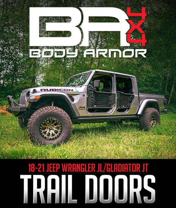 BODY ARMOR 4X4 TRAIL DOORS: 2018–2021 JEEP WRANGLER JL/GLADIATOR JT