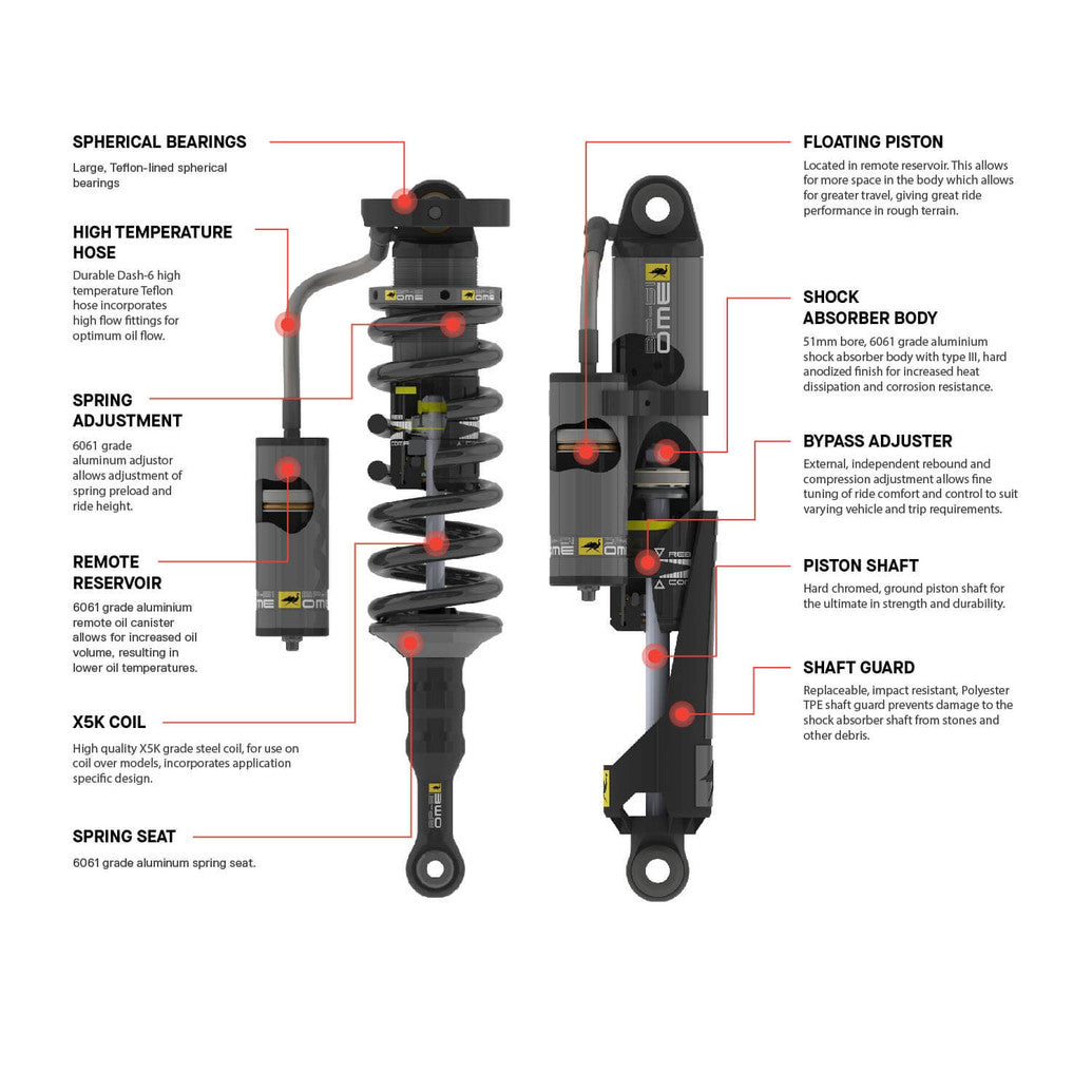 ARB / OME Bp51 Shock Absorber Jeep Wrangler JL Rear Long RH S/N