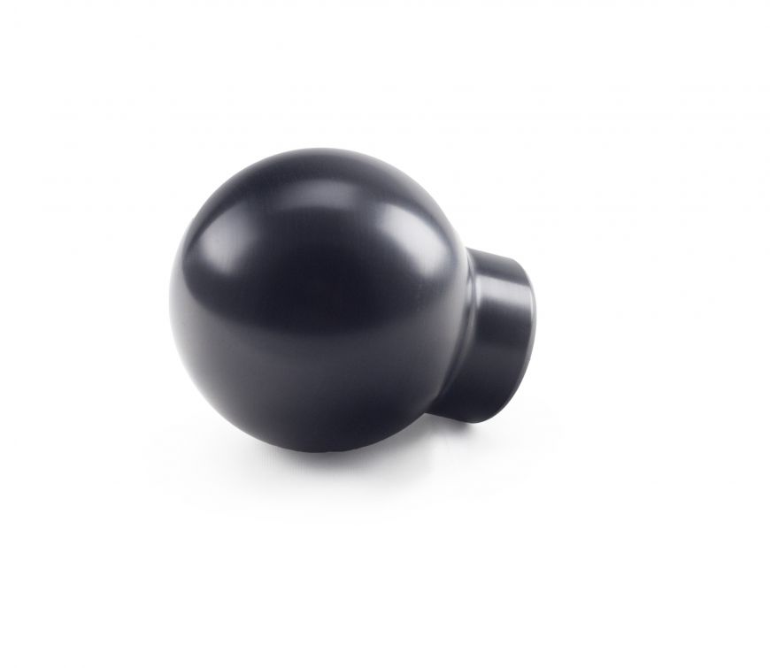 Round Knob Black 6mt W/Rev Lockout - 0