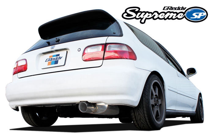 GReddy 92-95 Honda Civic EG Hatchback 76mm Turbo/Swap Supreme SP Cat-Back Exhaust - 0