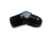 '-12 AN x 1/2" NPT 45 Degree Adapter Fittings - Aluminum