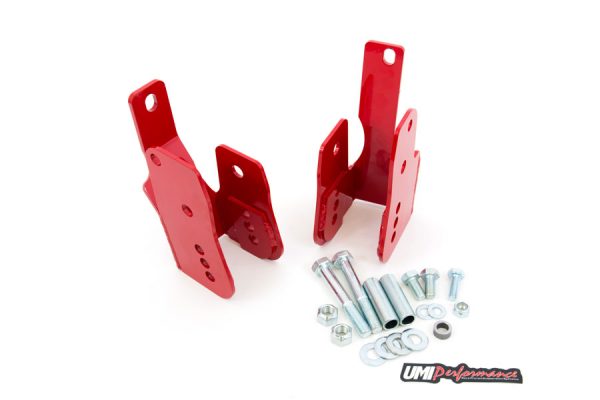 UMI Performance 05-14 Ford Mustang Rear Control Arm Relocation Brackets- Bolt In