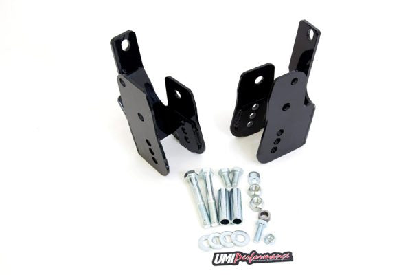 UMI Performance 05-14 Ford Mustang Rear Control Arm Relocation Brackets- Bolt In