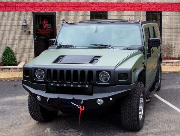 Road Armor 03-09 Hummer H2 Dakar Front Winch Bumper - Tex Blk - 0