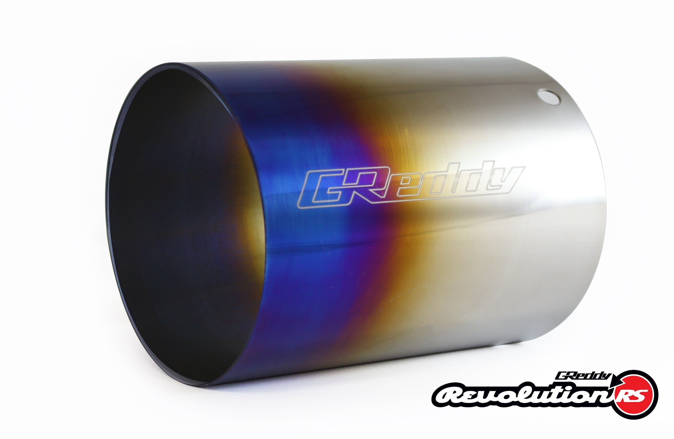 GReddy Burnt Titanium Tip (105mm Dia/150mm Length) for Revolution RS/RS-TI/RS-Race