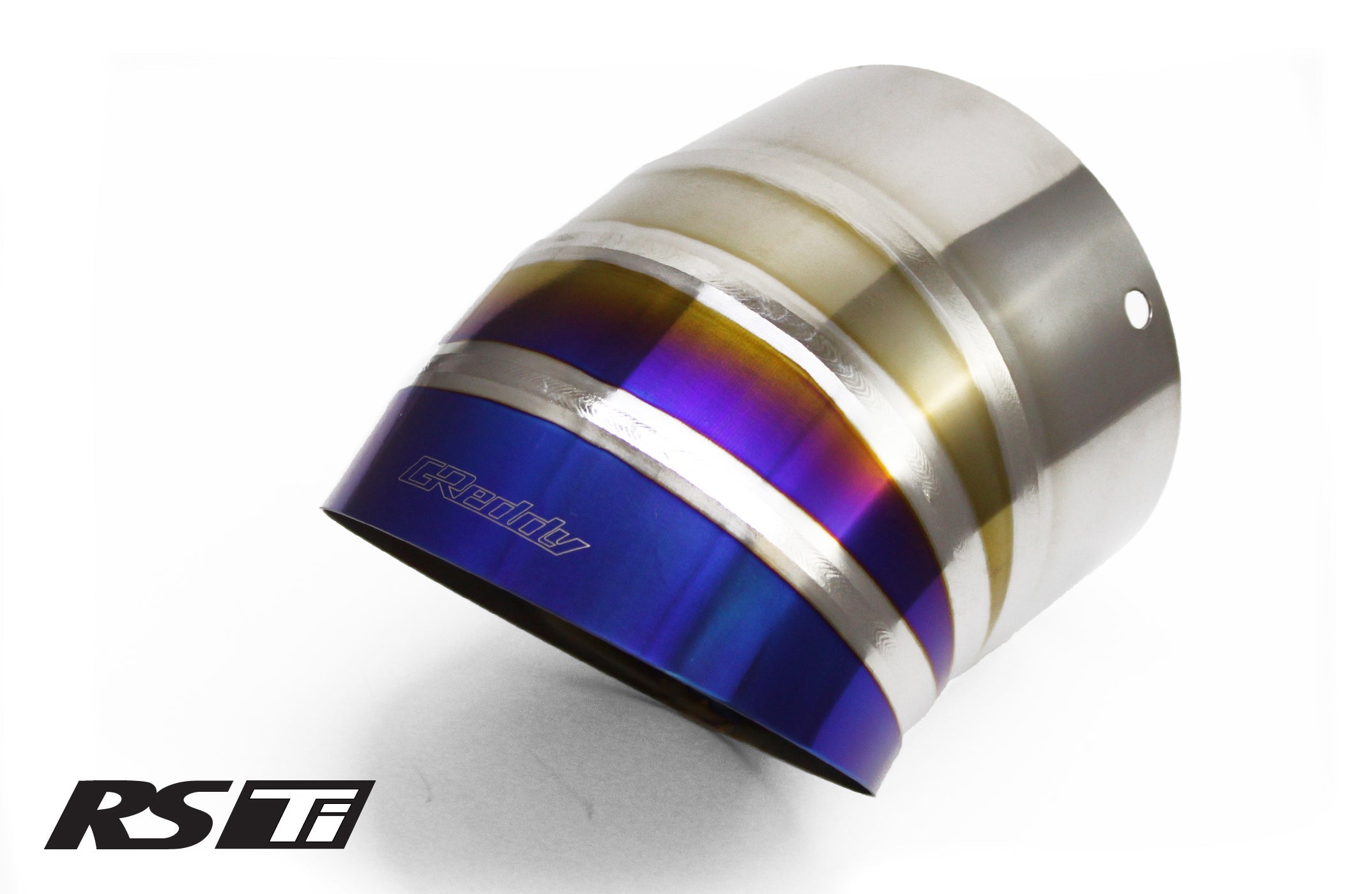 GReddy Burnt Titanium Turndown Tip 115mm Diameter 150mm Length (for Revolution RS / RS-TI / RS-Race)