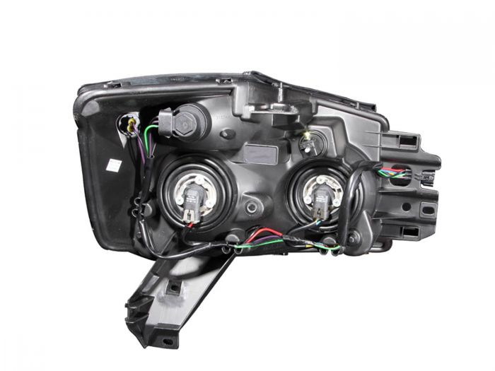 ANZO 2004-2007 Nissan Armada Crystal Headlights Black - 0