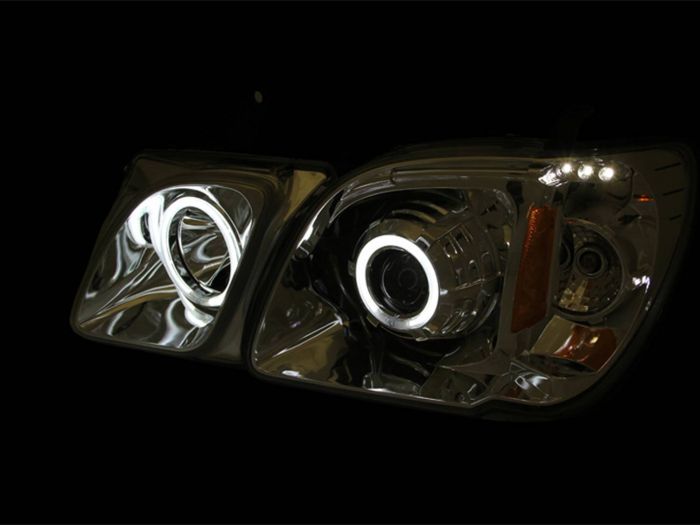 ANZO 1998-2007 Lexus Lx470 Projector Headlights w/ Halo Chrome (CCFL) - 0