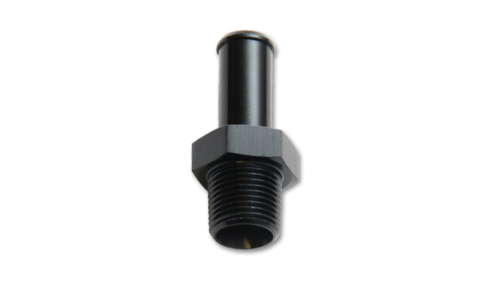 Male 1/2" NPT to 1/2" Hose Barb Straight Aluminum Adapter