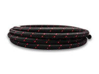 '-4 AN Two-Tone Black/Red Nylon Braided Flex Hose (2 foot roll)