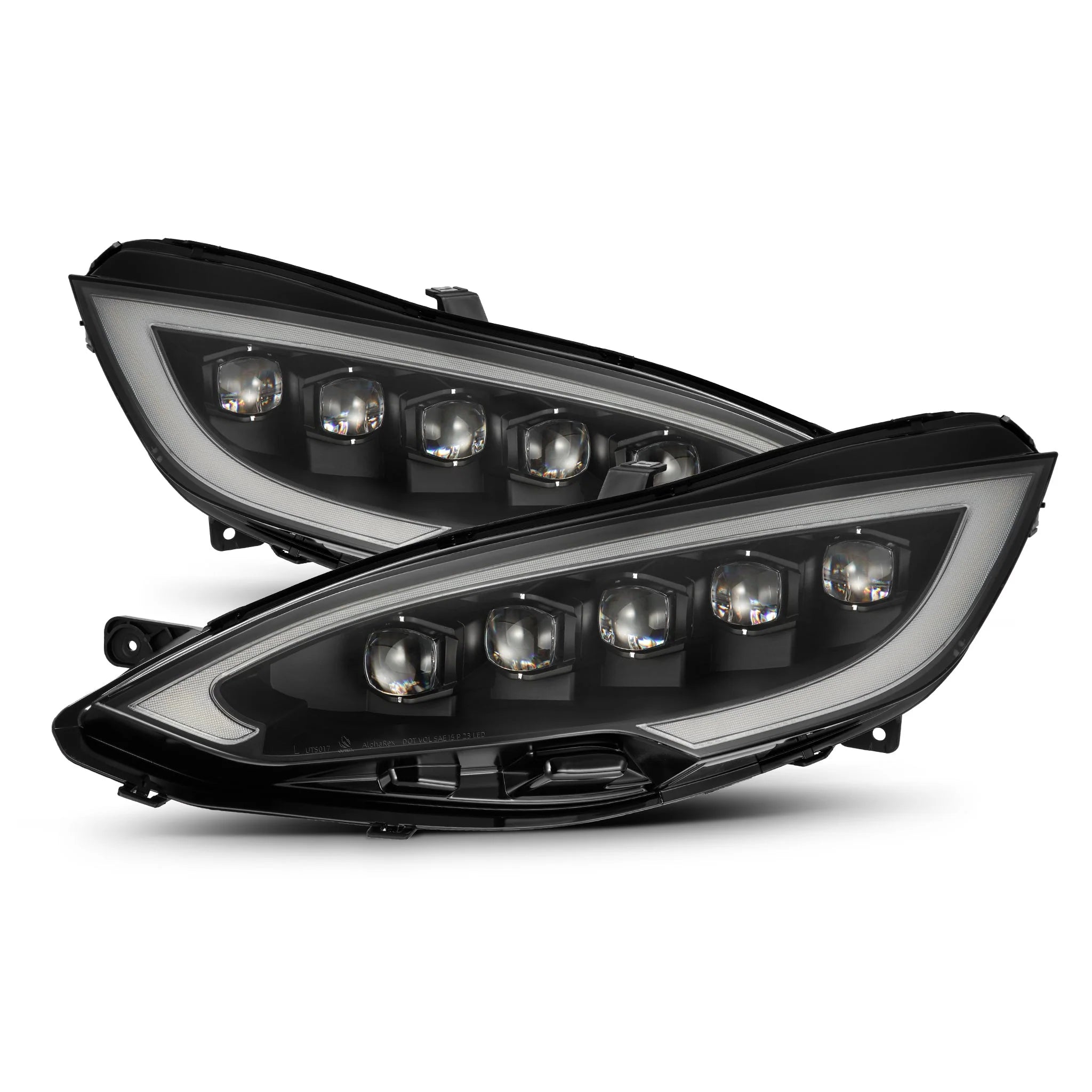 12-21 Tesla Model S NOVA-Series LED Projector Headlights Black