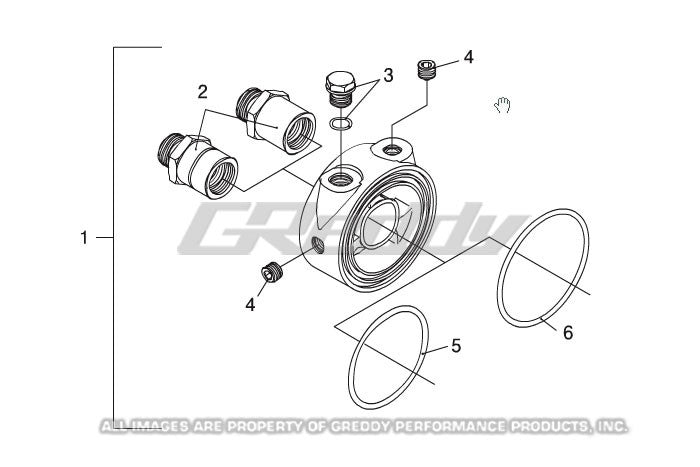 GReddy Oil Filter Block Adapter O-Ring (Small) - 0