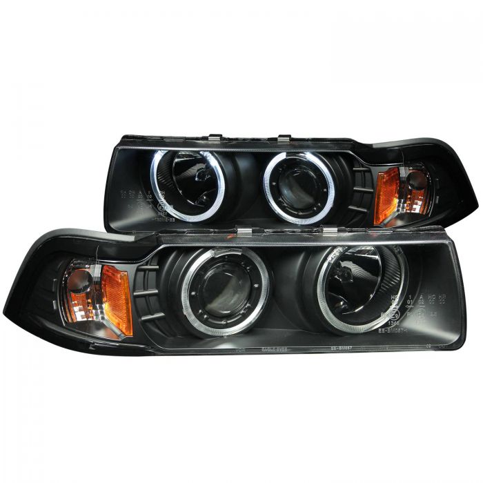 ANZO 1992-1998 BMW 3 Series E36 Projector Headlights w/ Halo Black (CCFL) G2