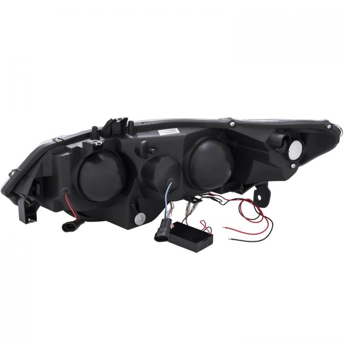 ANZO 2006-2011 Honda Civic Projector Headlights w/ Halo Black (CCFL) - 0