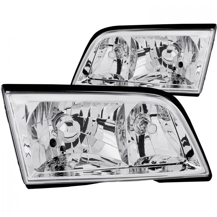 ANZO 1994-2000 Mercedes Benz C Class W202 Crystal Headlights Chrome