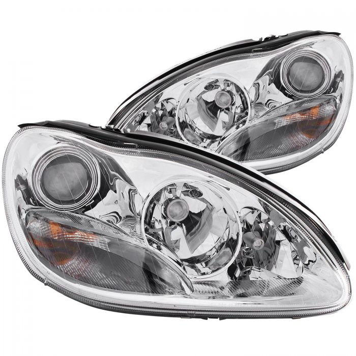 ANZO 2000-2005 Mercedes Benz S Class W220 Projector Headlights Chrome