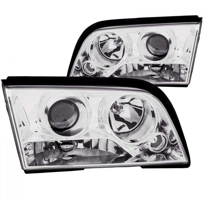 ANZO 1994-2000 Mercedes Benz C Class W202 Projector Headlights Chrome