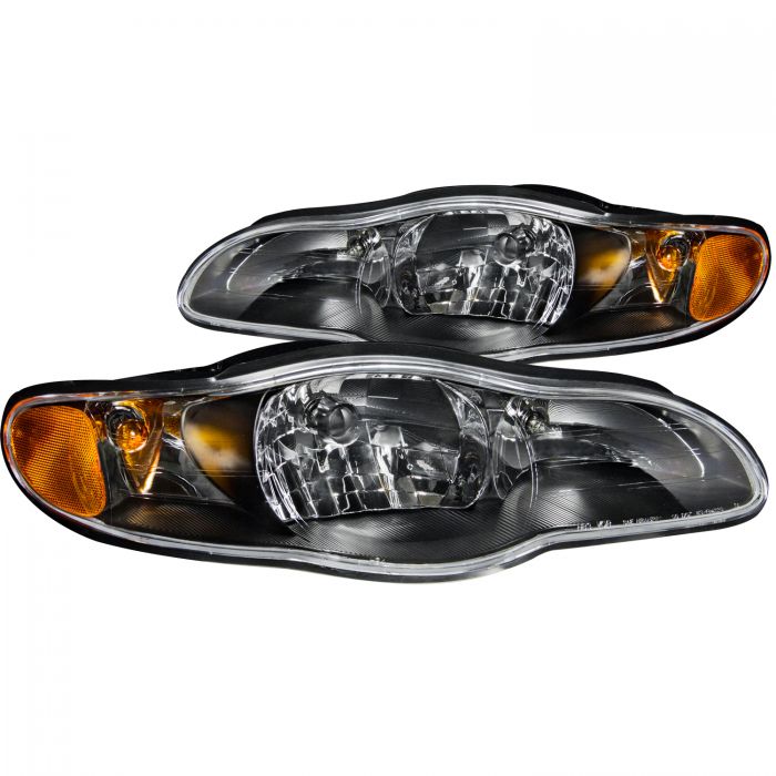 ANZO 2000-2005 Chevrolet Monte Carlo Crystal Headlights Black