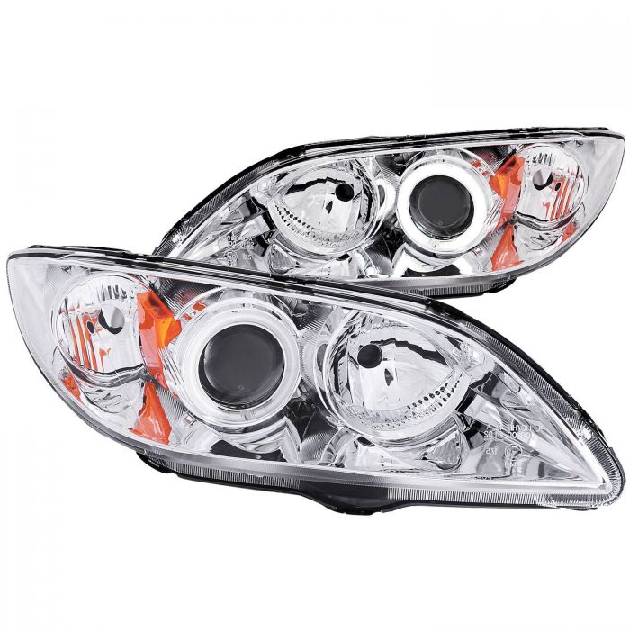 ANZO 2004-2008 Mazda 3 Projector Headlights w/ Halos Chrome