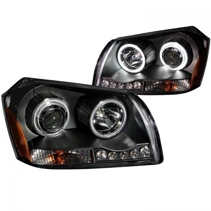 ANZO 2005-2007 Dodge Magnum Projector Headlights Black