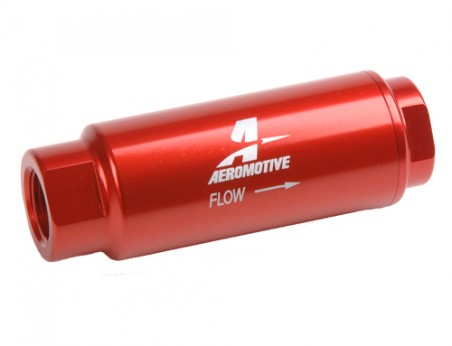 Aeromotive SS Series In-Line Fuel Filter - 3/8in NPT - 40 Micron Fabric Element