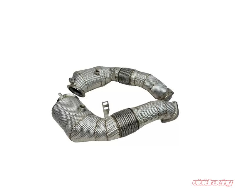 Racing Dynamics Downpipe w/ Catalytic & Heat Shields w/ Flange Connections BMW X5 | X6 | 750i | 550i | 650i 2010-2012