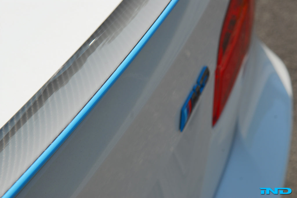 BMW M Performance E92 3-Series Carbon Trunk Spoiler + CRT Stripe