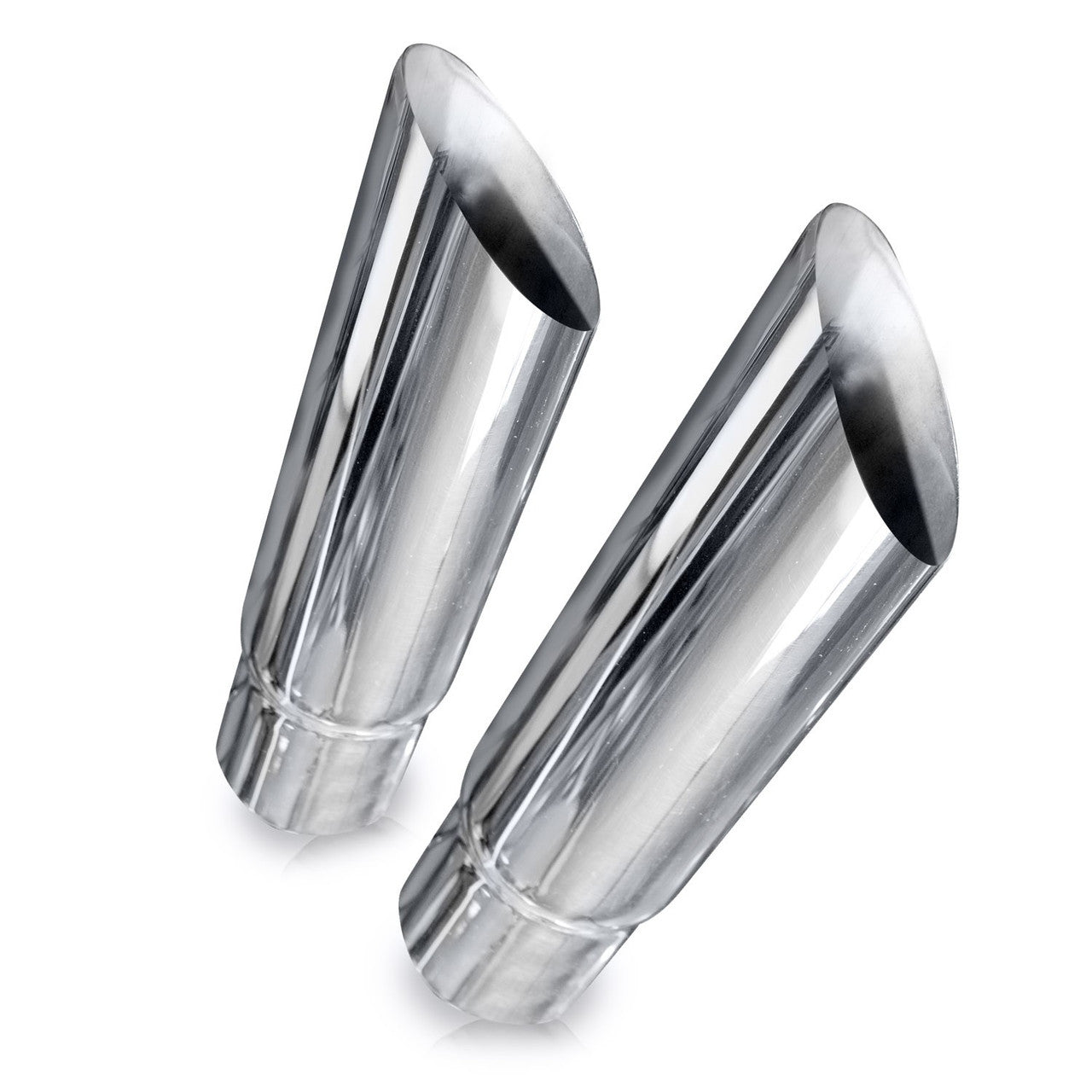 Stainless Works Single Wall Slash Cut Exhaust Tip - 3 1/2in Body 3in ID Inlet