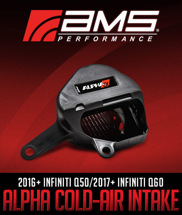 AMS PERFORMANCE ALPHA COLD-AIR INTAKE KIT: 2016+ INFINITI Q50/2017+ INFINITI Q60