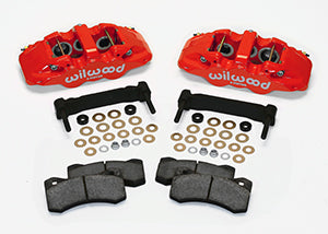 WILWOOD AERO6 Front Caliper & Bracket Kit - Red 97-13 C5/C6 Corvette w/ OEM HD/Z