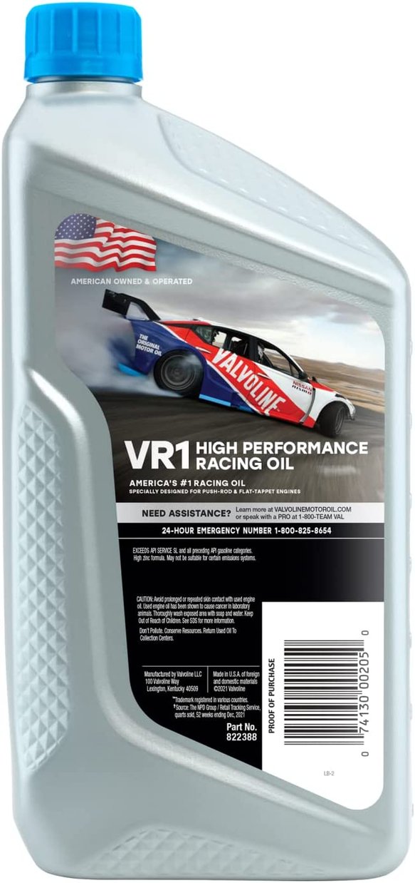 DETROIT SPEED VALVOLINE VR1 10W-30 MOTOR OIL (QUART) - 0