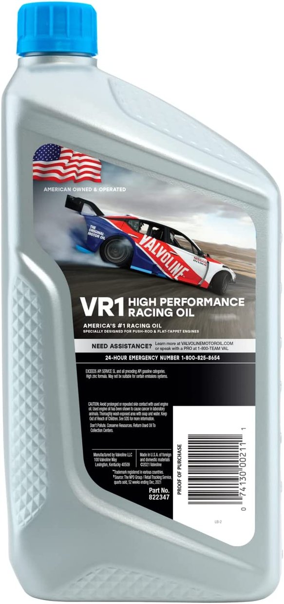 DETROIT SPEED VALVOLINE VR1 20W-50 MOTOR OIL (QUART) - 0