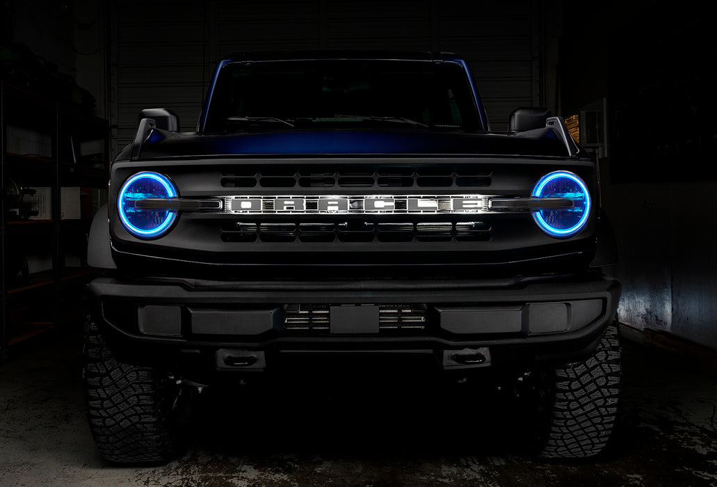 Oracle 2021 Ford Bronco DRL Upgrade w/ Halo Kit - ColorSHIFT w/ No Controller SEE WARRANTY