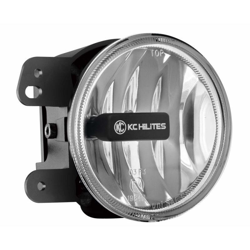 KC HiLiTES 07-09 Jeep JK Gravity G4 LED Light 10w SAE/ECE Clear Fog Beam (Single) - 0