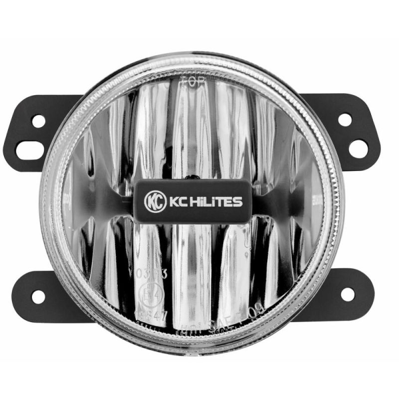 KC HiLiTES 10-18 Jeep JK 4in. Gravity G4 LED Light 10w SAE/ECE Clear Fog Beam (Single)