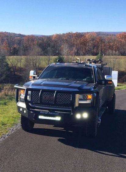 Road Armor 15-19 GMC 2500 Stealth Front Bumper w/Titan II Guard - Tex Blk - 0