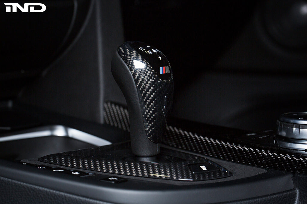 BMW M Performance F-Chassis Carbon Shift Knob Cover - DCT Only