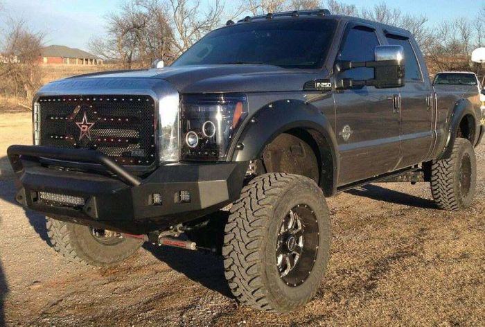 Road Armor 11-16 Ford F-250 Stealth Front Bumper w/Pre-Runner Guard - Tex Blk