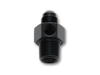 '-8AN Male to 1/4" NPT Male Union Adapter Fitting with 1/8" NPT Port