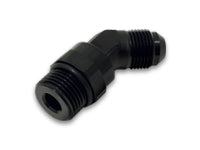 '-8AN Male Flare to Male -8 ORB Swivel 45 Degree Adapter  - Anodized Black